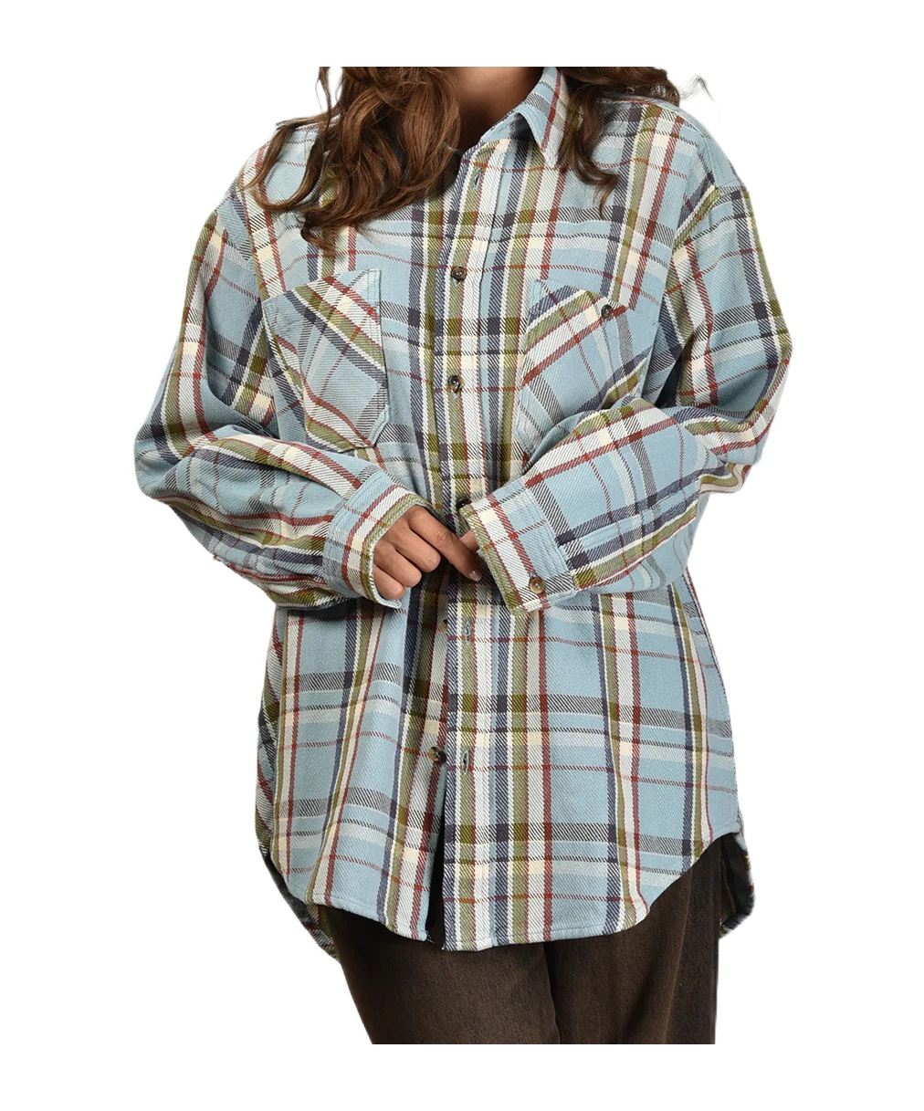 Haikure Plaid Long-sleeved Shirt In Multi