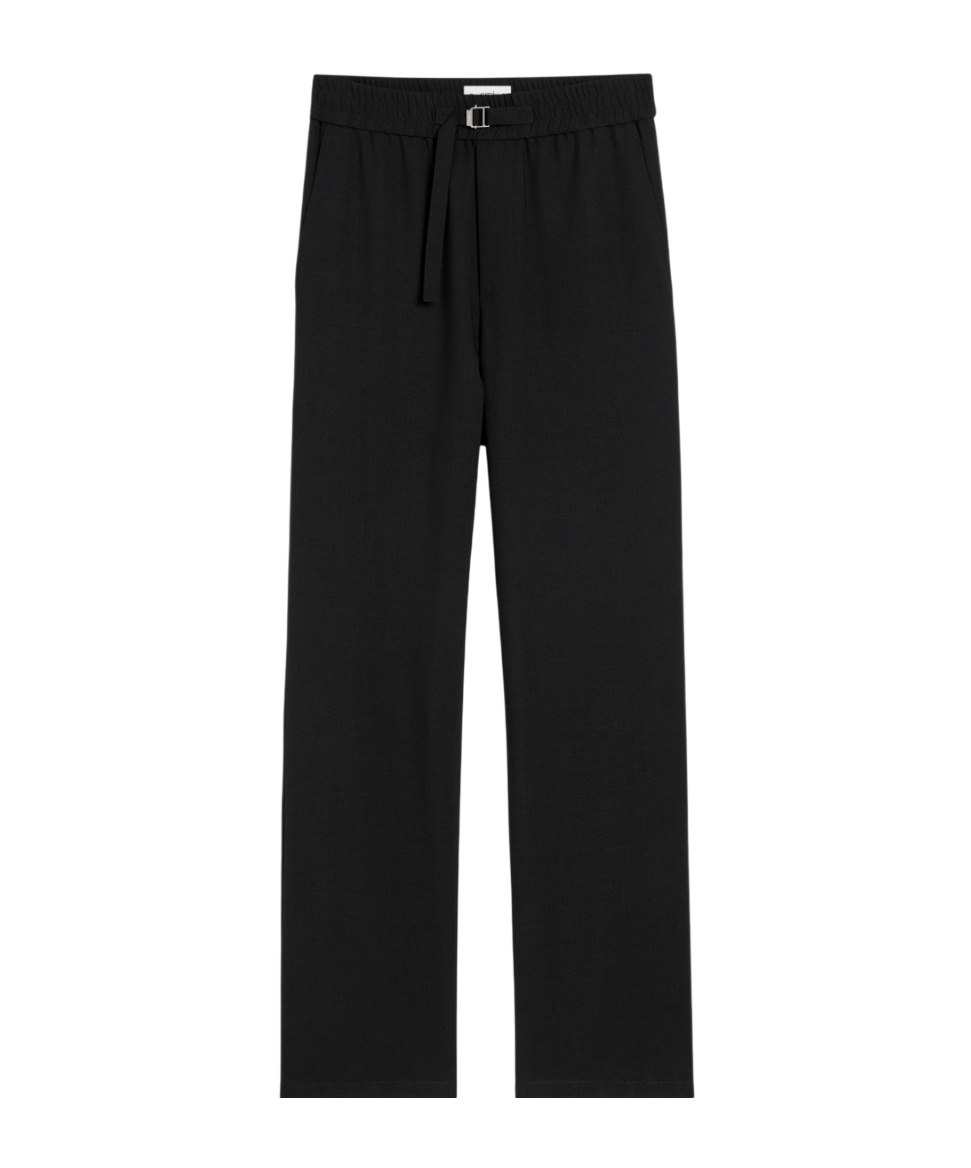 AMI ALEXANDRE MATTIUSSI AMI STRAIGHT FIT ELASTICATED TROUSERS 