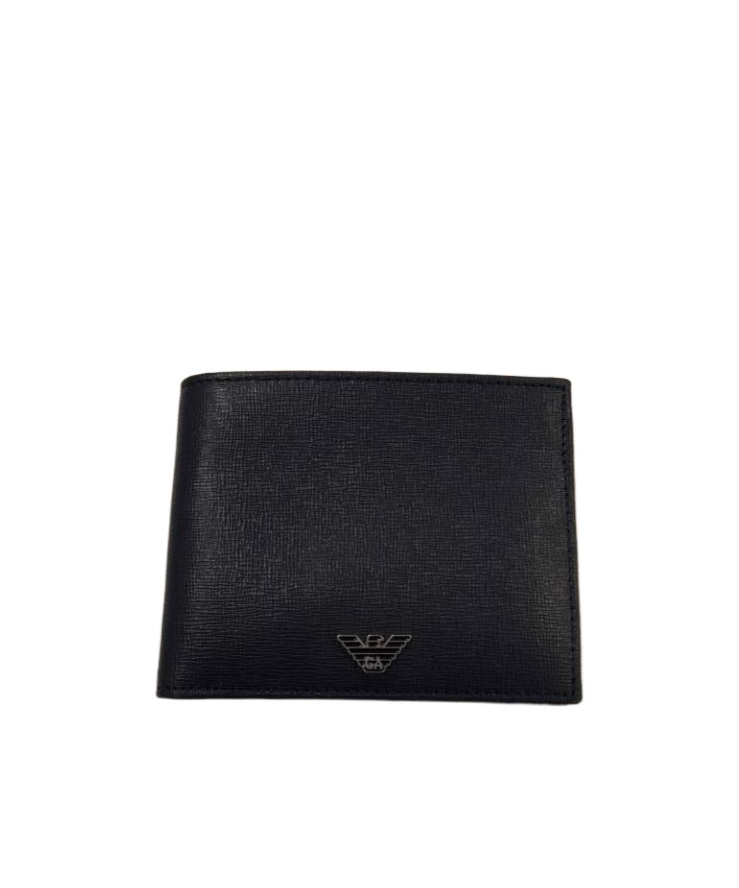 Emporio Armani Folding Wallet In Black