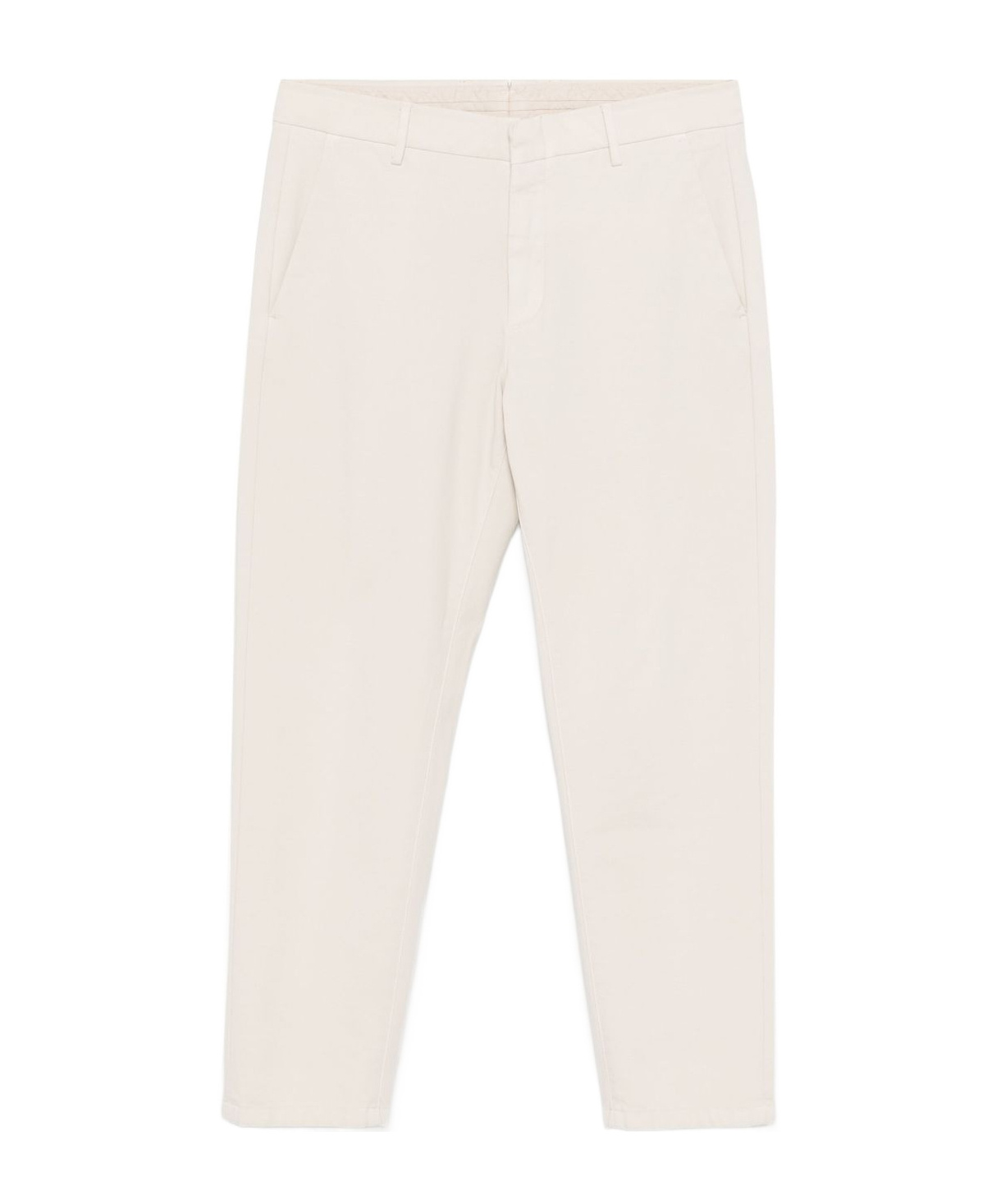 Eleventy Belt Loop Casual Pants In White