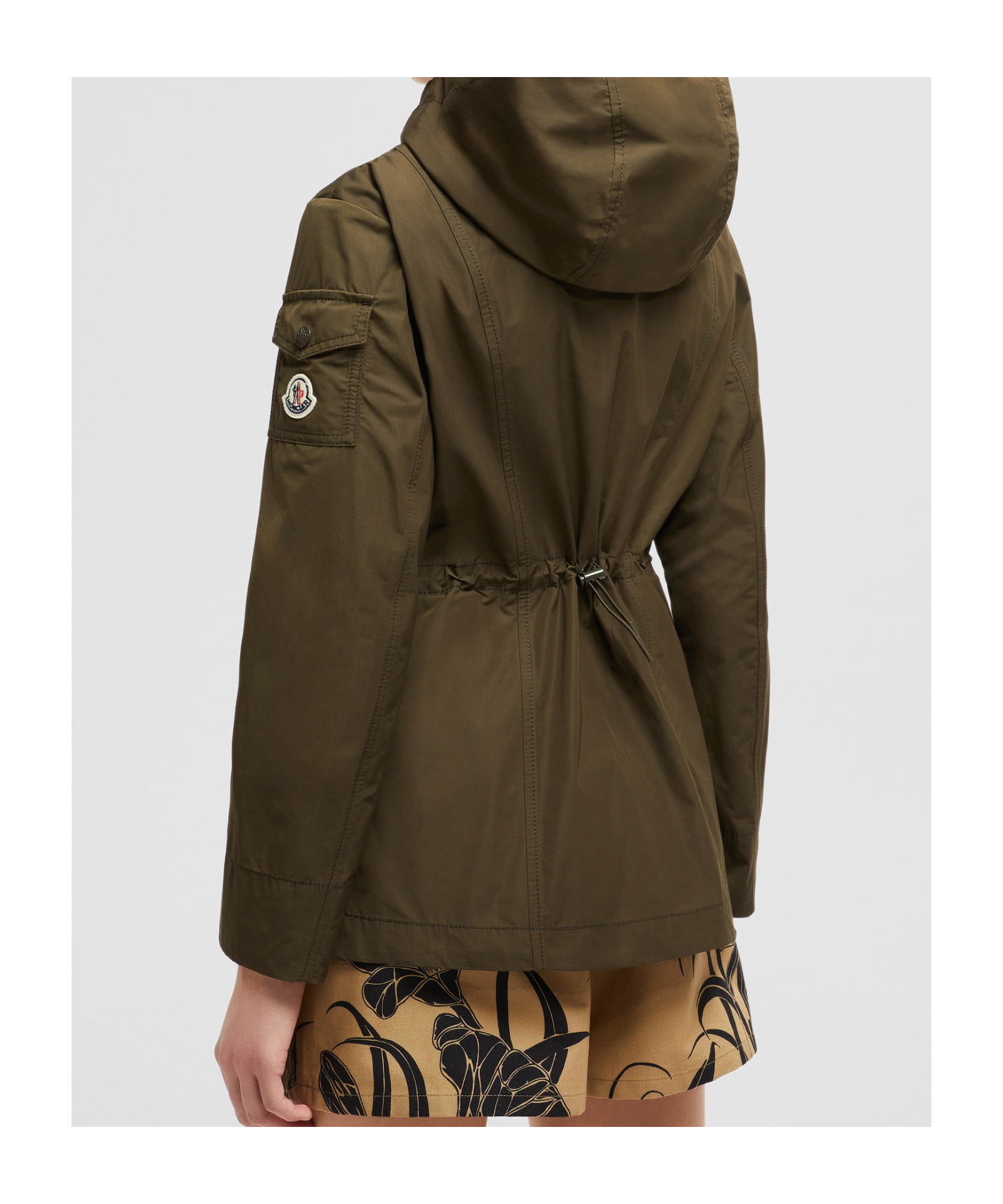 Moncler Leandro Hooded Parka Jacket In Green