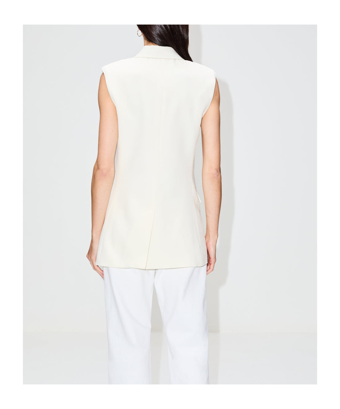 Gabriela Hearst Double-breasted Vest In White