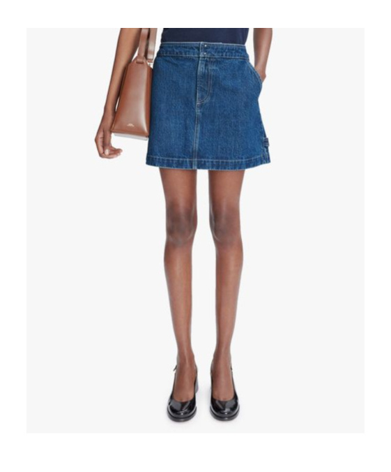Apc Denim Skirt In Blue