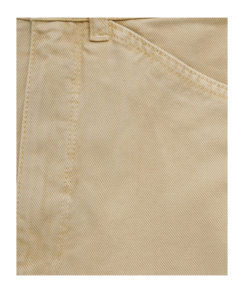 Lemaire Curvy High Waist Jeans In Custard