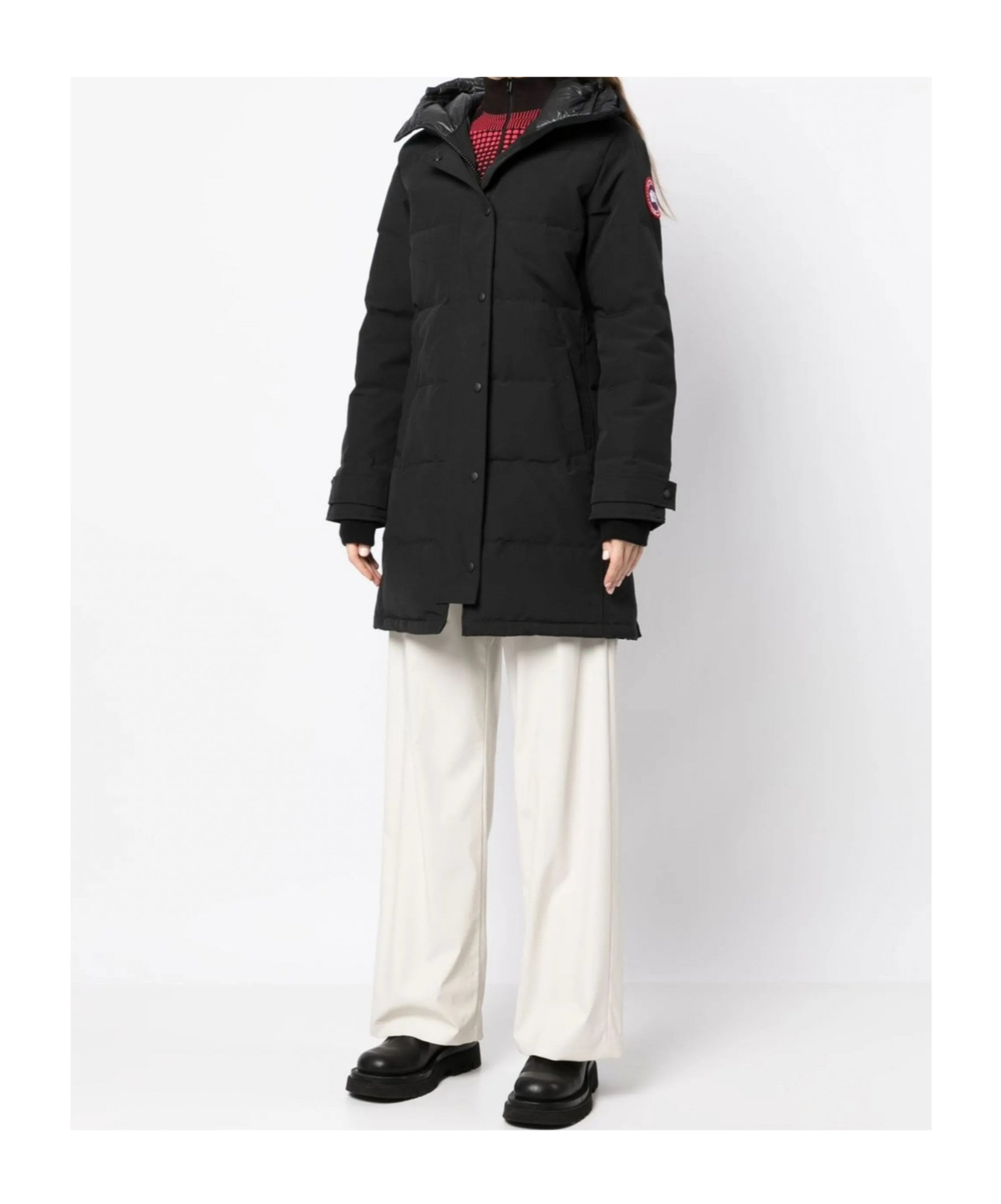 Canada Goose Shelburne Hooded Arctic-tech Parka In Black