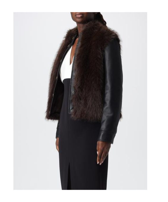 Twinset Panelled-design Long-sleeve Jacket In Black