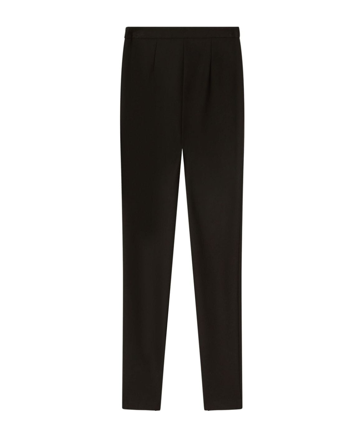 Shop Pinko Creased Straight-leg Trousers In Black