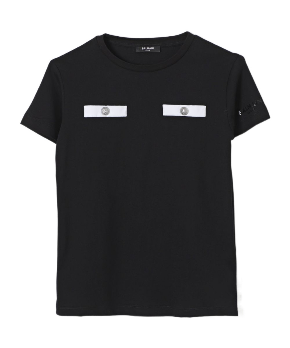 Balmain Logo-print T-shirt In Black
