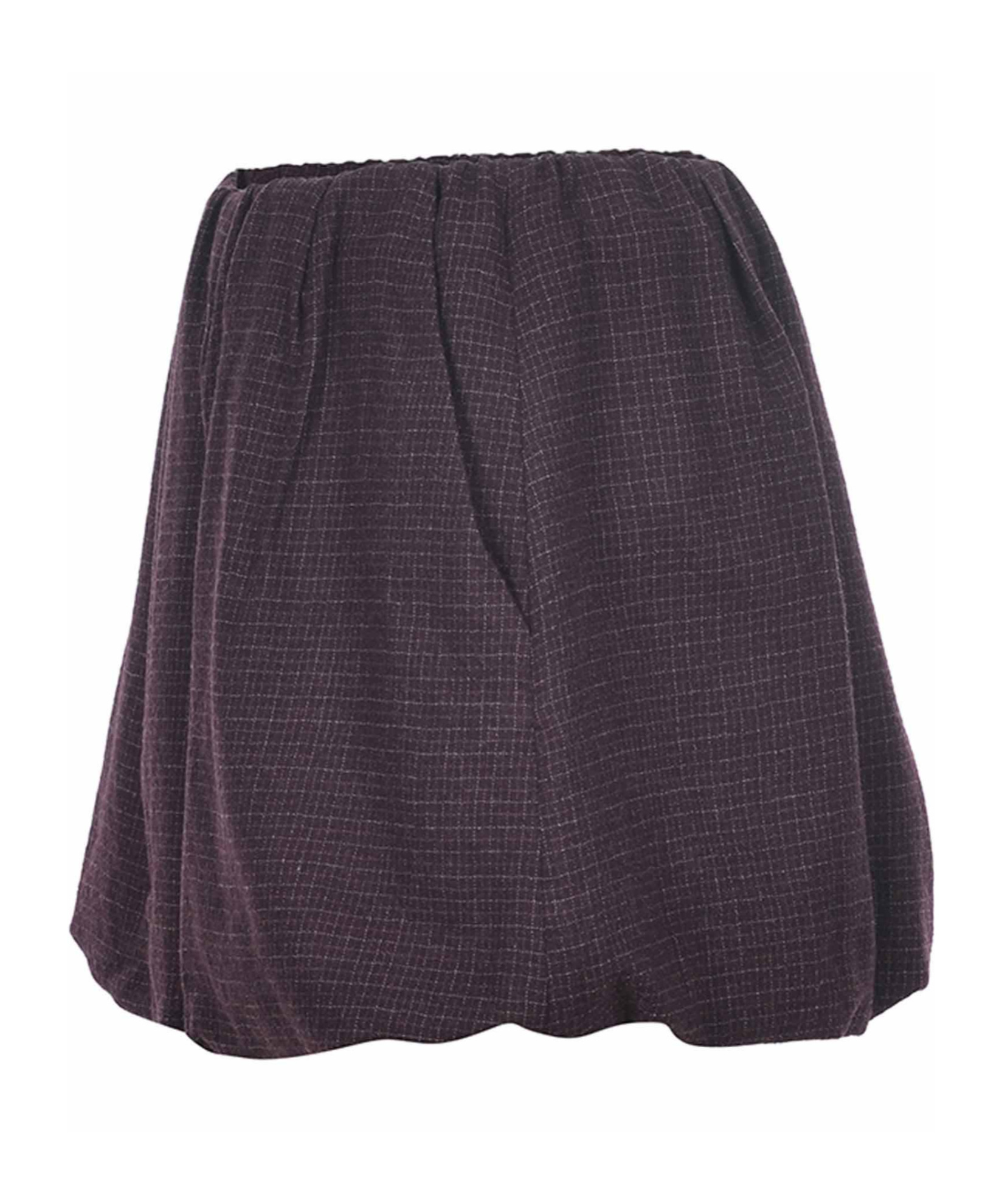Alysi Plaid Pattern Skirt In Purple