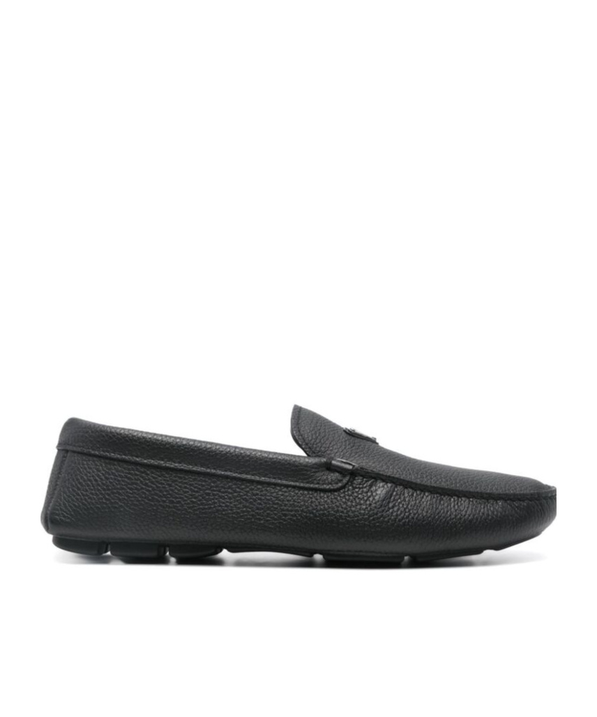 Prada Drive Leather Loafers In Black