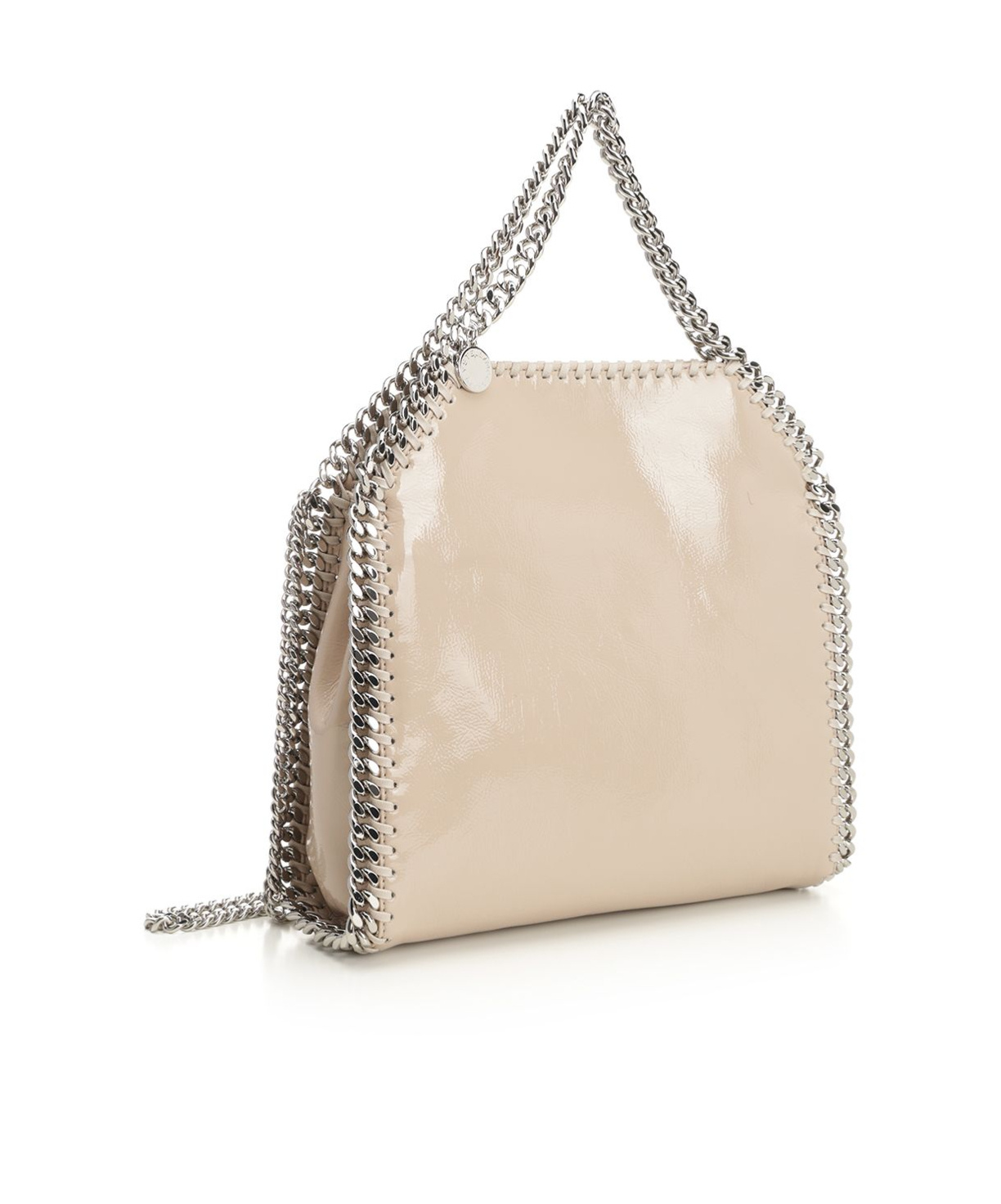 Stella Mccartney Falabella Tiny Bag Crinkled Patent Alter Mat Crossbody Bags Rose