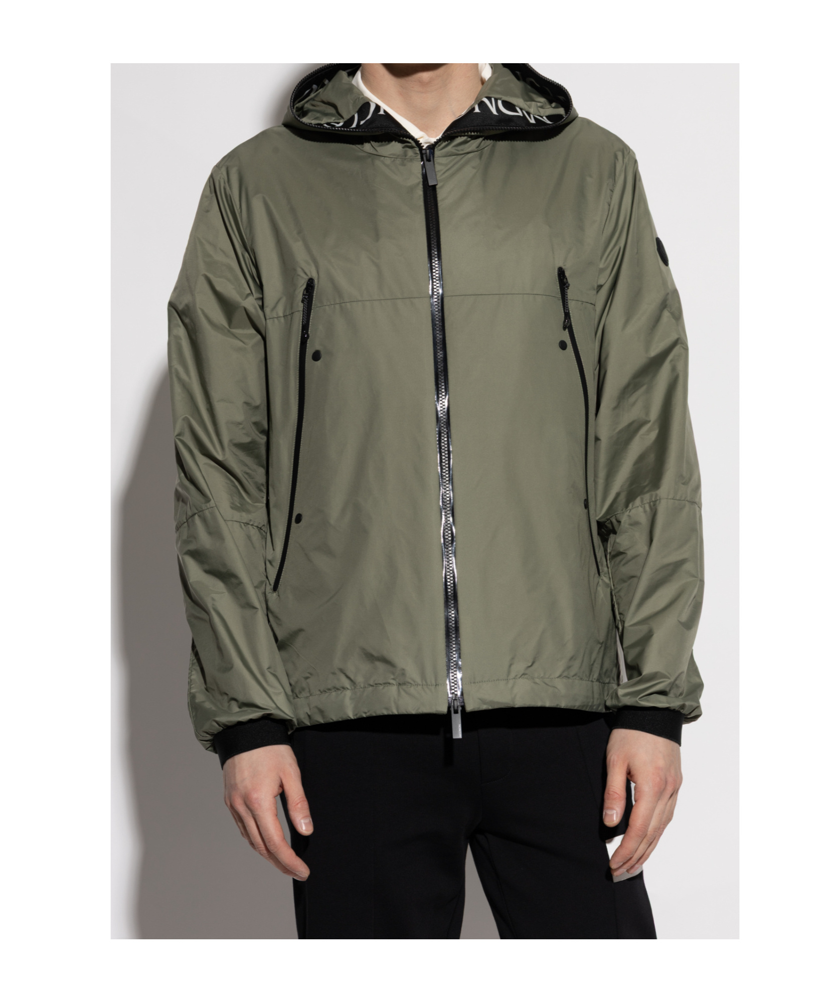 Moncler Junichi Hooded Nylon Jacket In Green