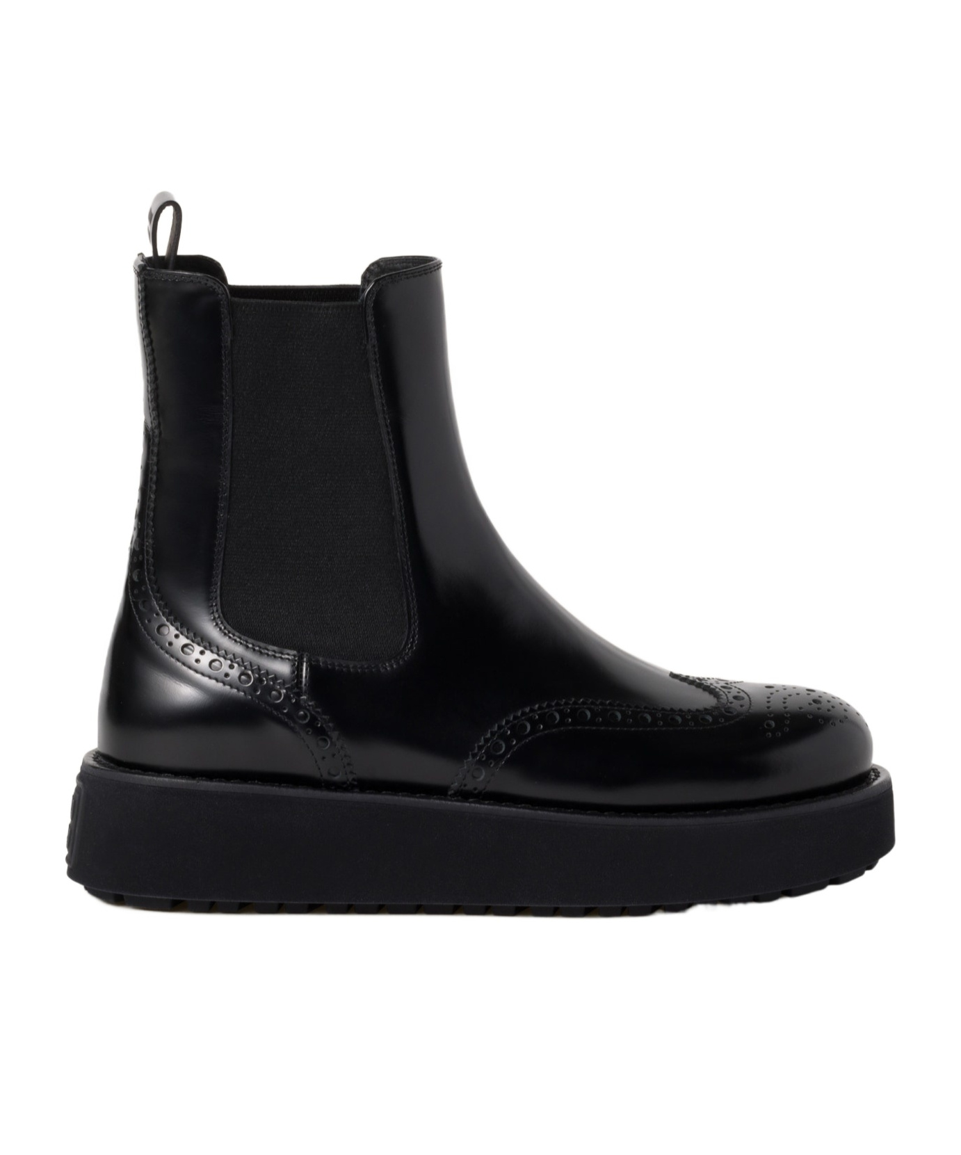 Miu Miu Round-head Short Boots In Black