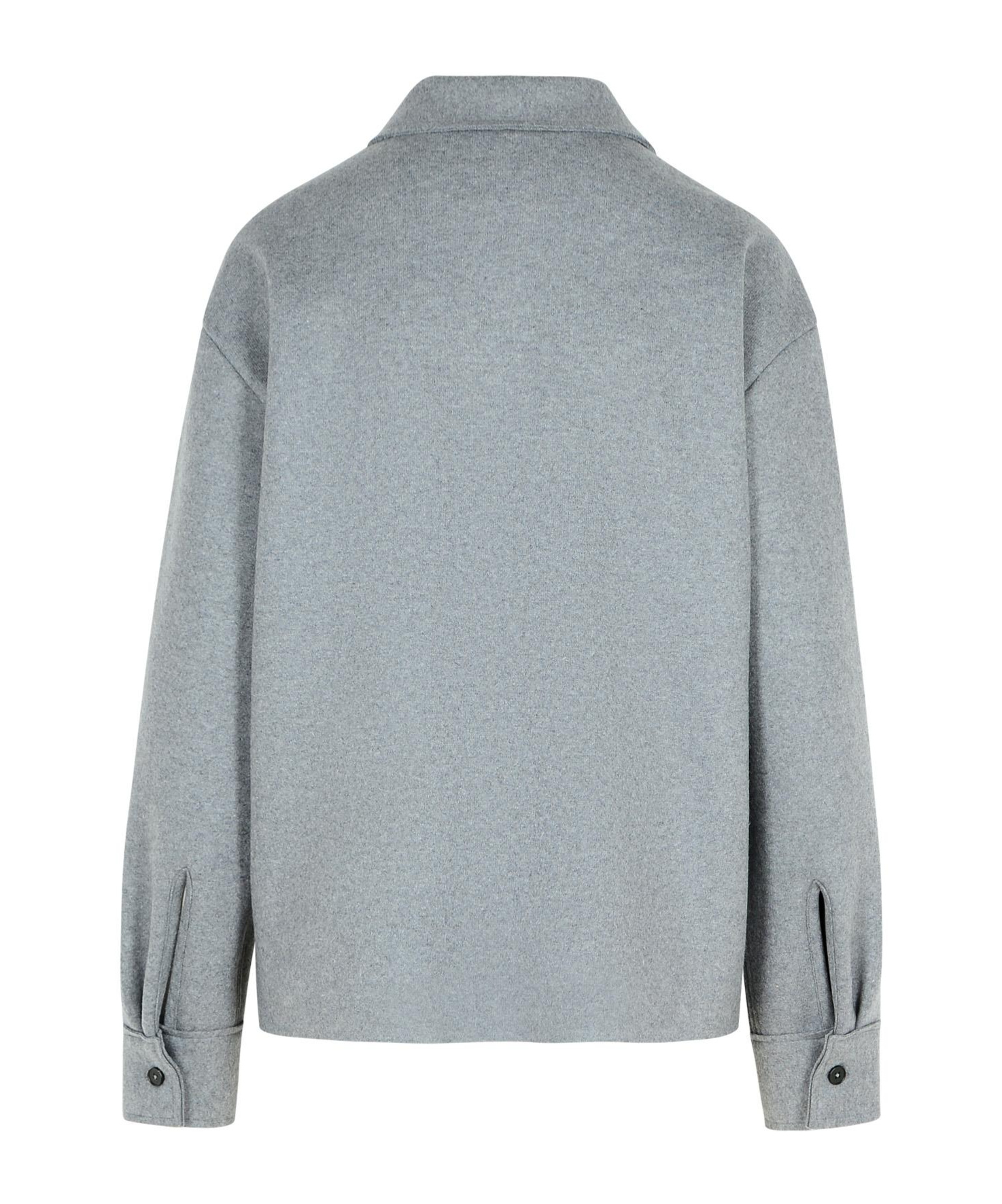 Shop Jil Sander Felted Shirt In Gray