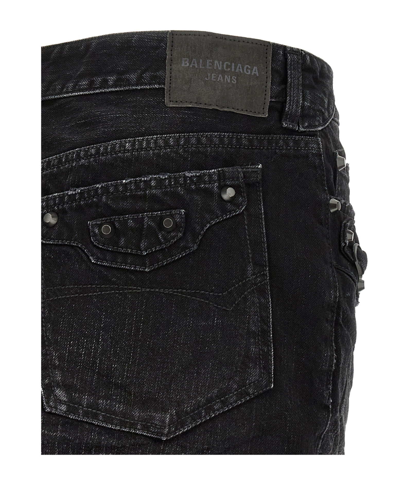 Balenciaga Urban Style Skirt With Pockets And Loops In Black