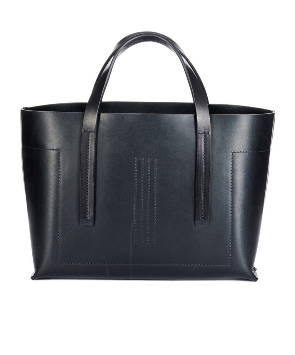 Rick Owens Logo Handbag In Black