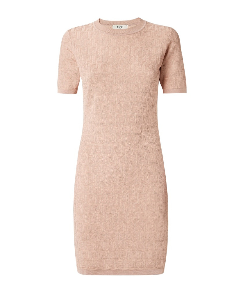 Fendi Pink Ff Cotton Dress