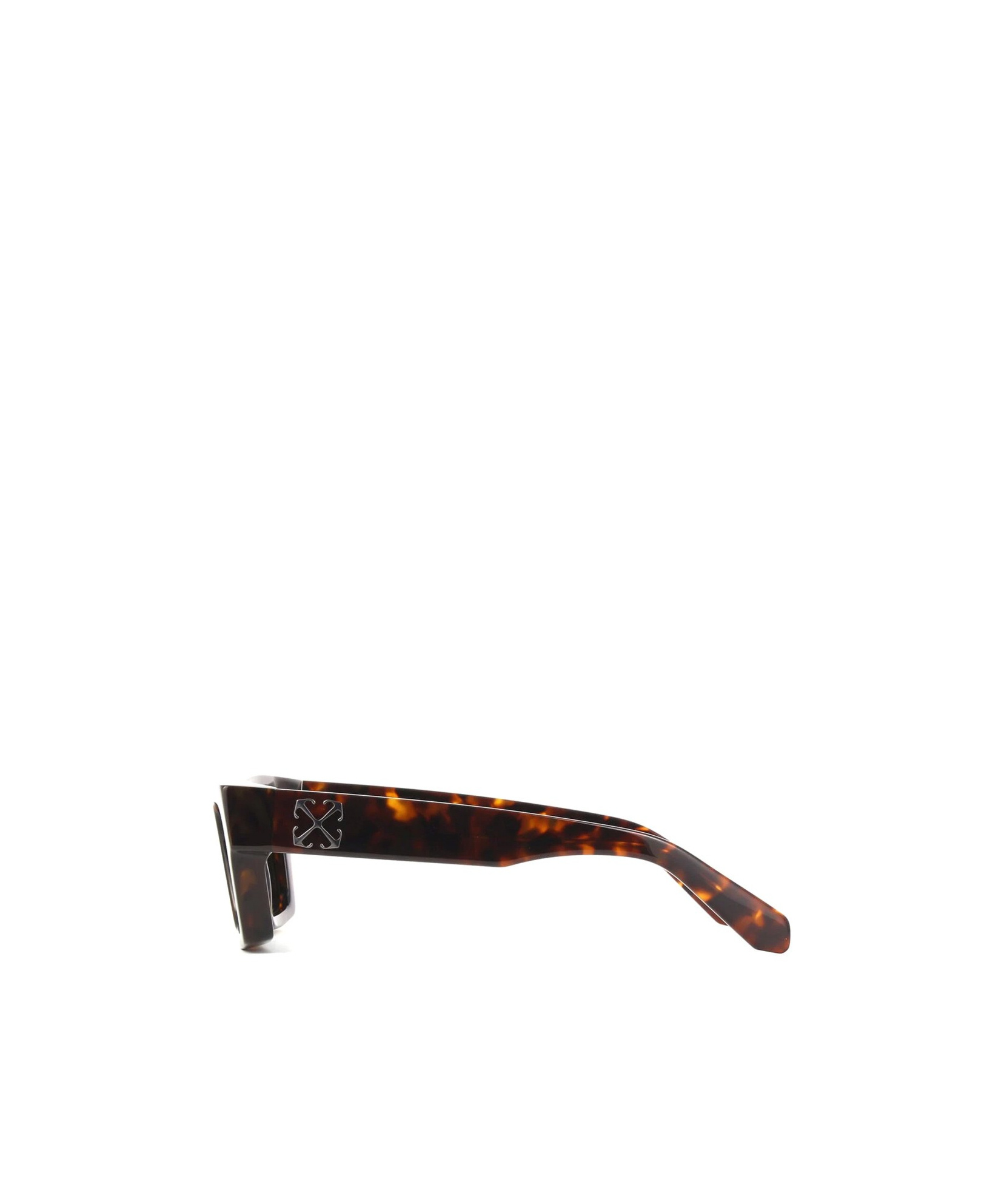 Off-white Logo Sunglasses In Green
