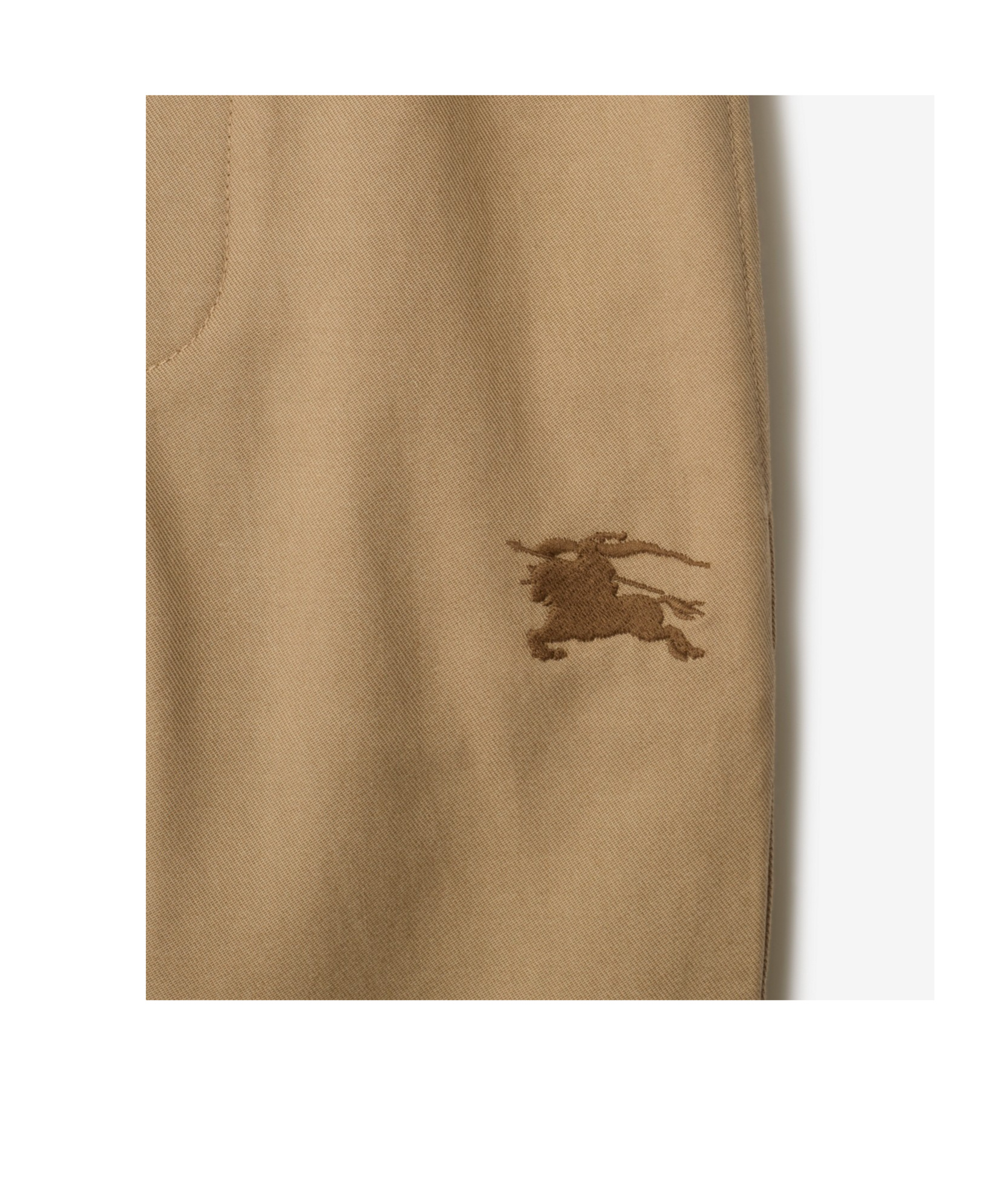 Burberry Equestrian Knight Trousers In Gold