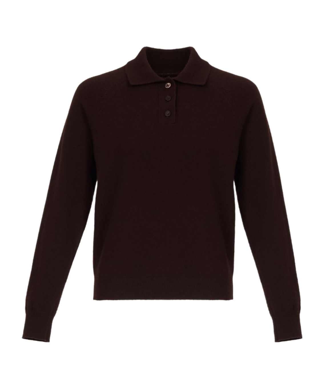 Maison Margiela Polo Collar Ribbed Knit Top In Black