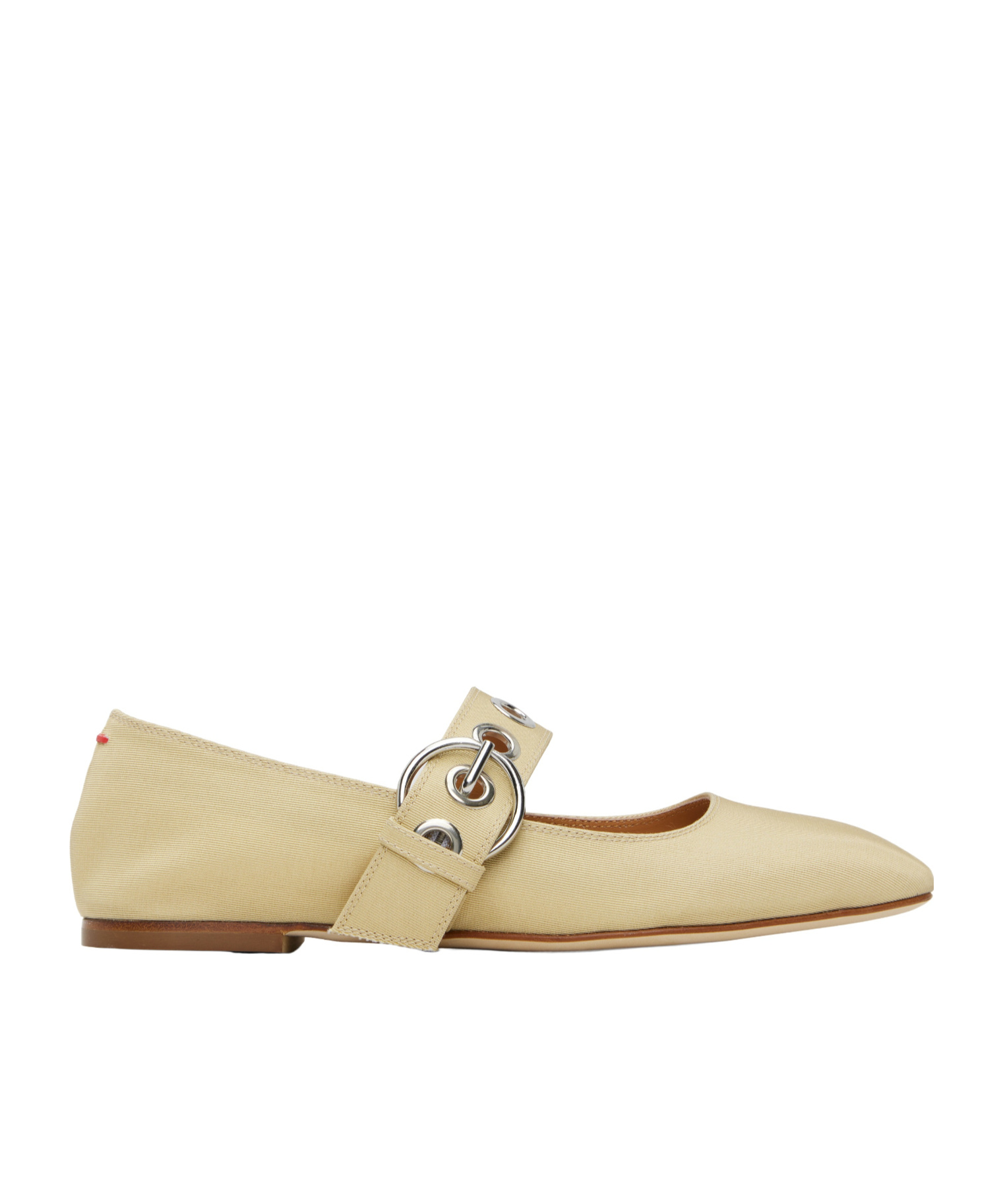 Aeyde Uma Eyelet Mary Jane Ballet Flats In Neutral