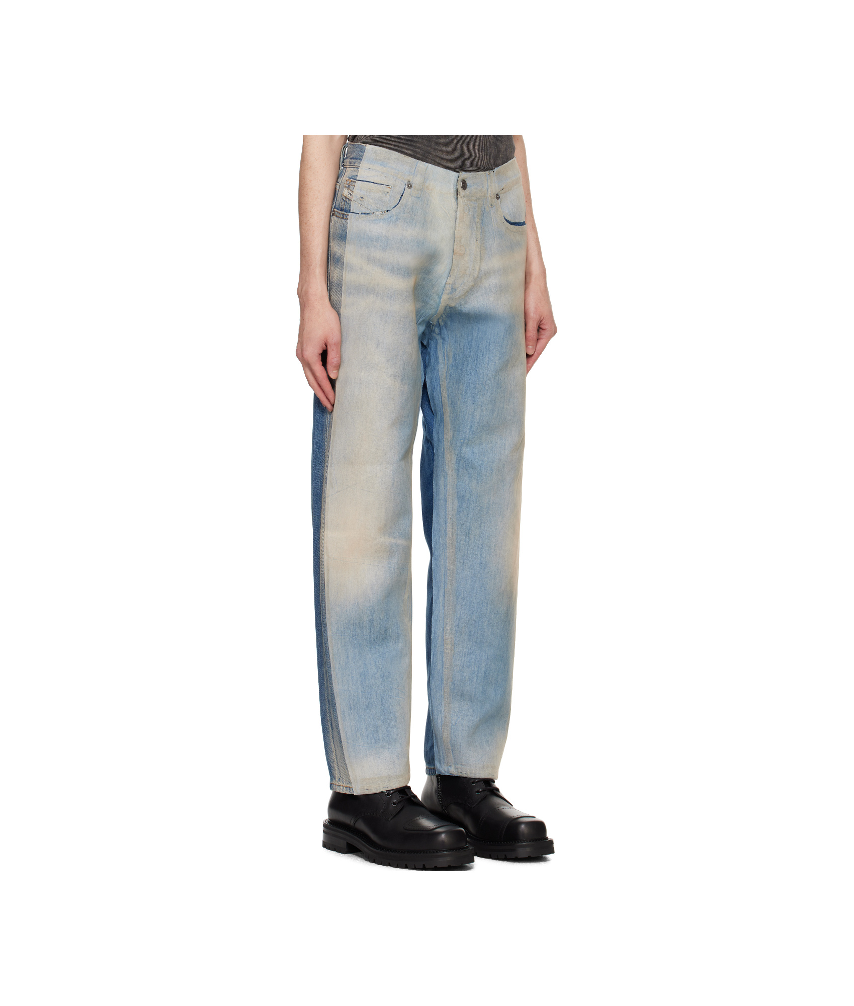 Diesel Blue Straight 2010 D-macs 09k22 Jeans In Gray