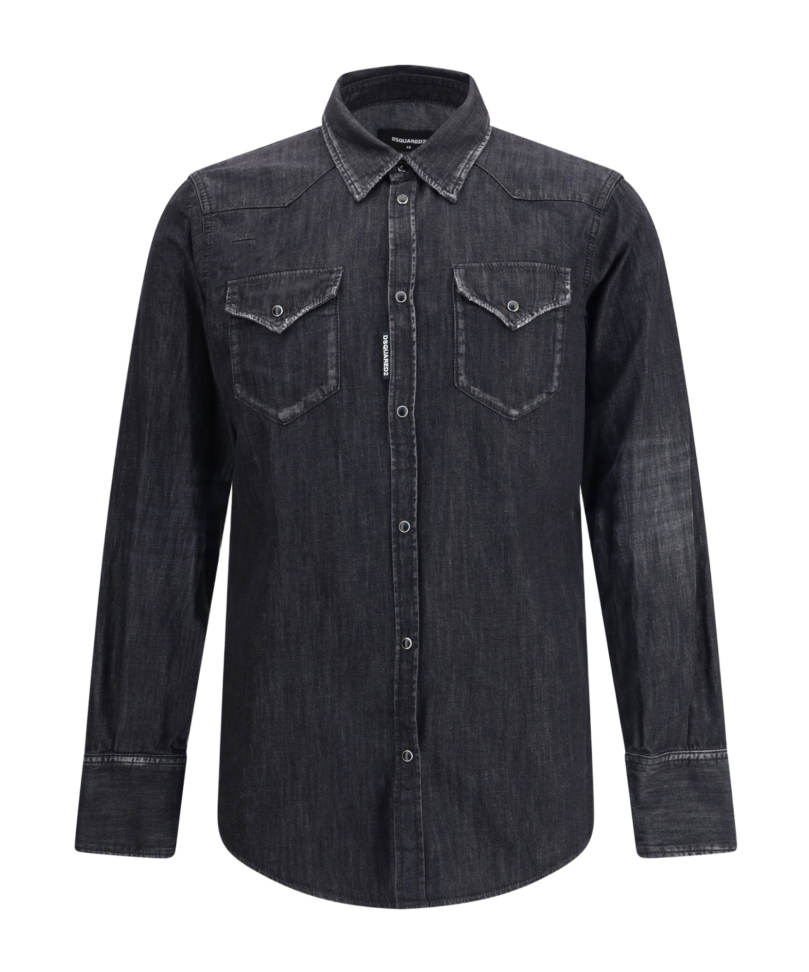 Dsquared2 Collared Shirt With Pockets And Long Sleeves In Multi