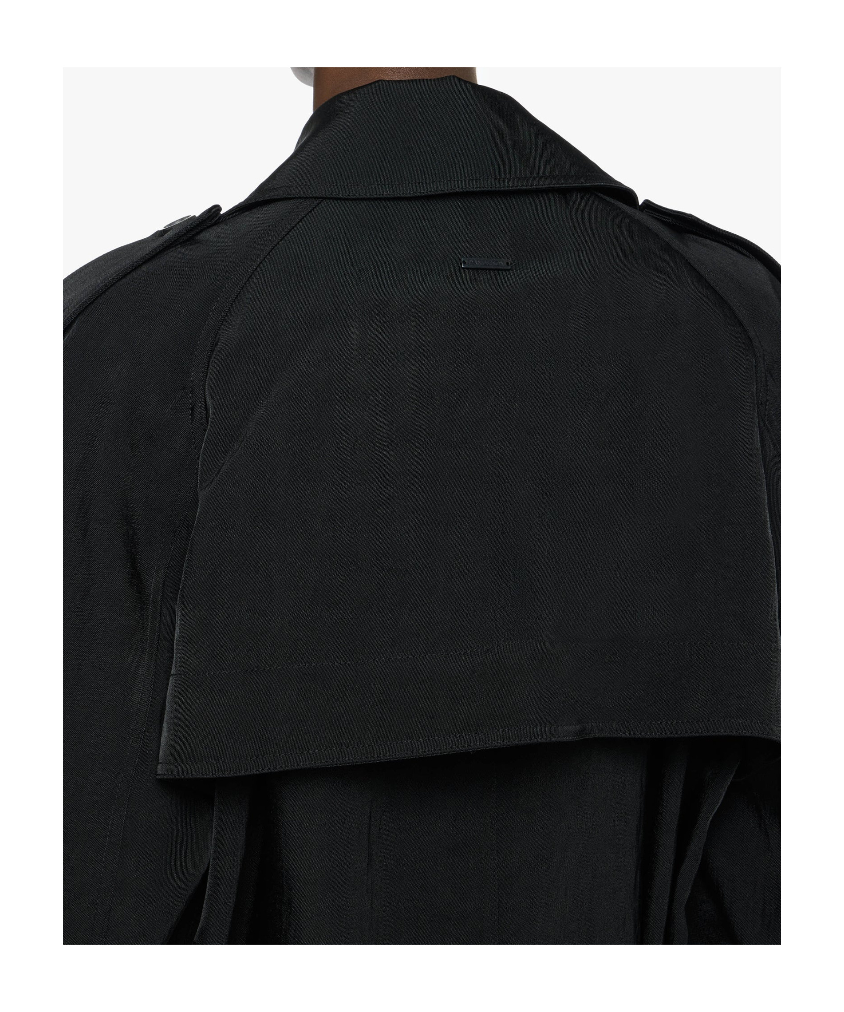 Jw Anderson Belted Double-breasted Coat In Black