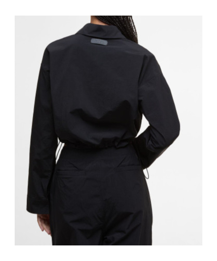 Barbour Klara Cropped Shirt In Black