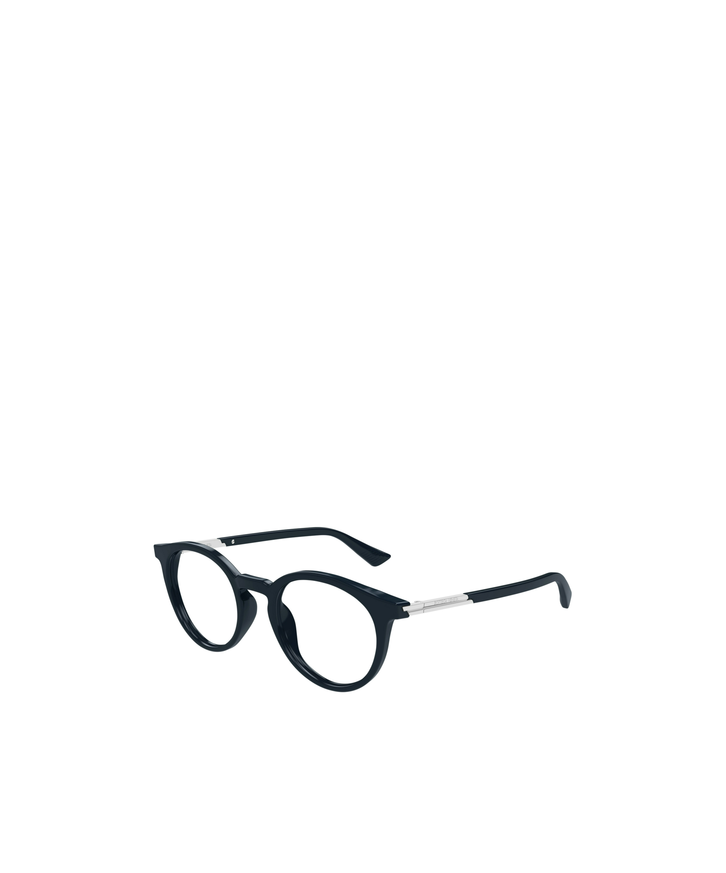 Bottega Veneta Eyewear Round Frame Glasses In Black