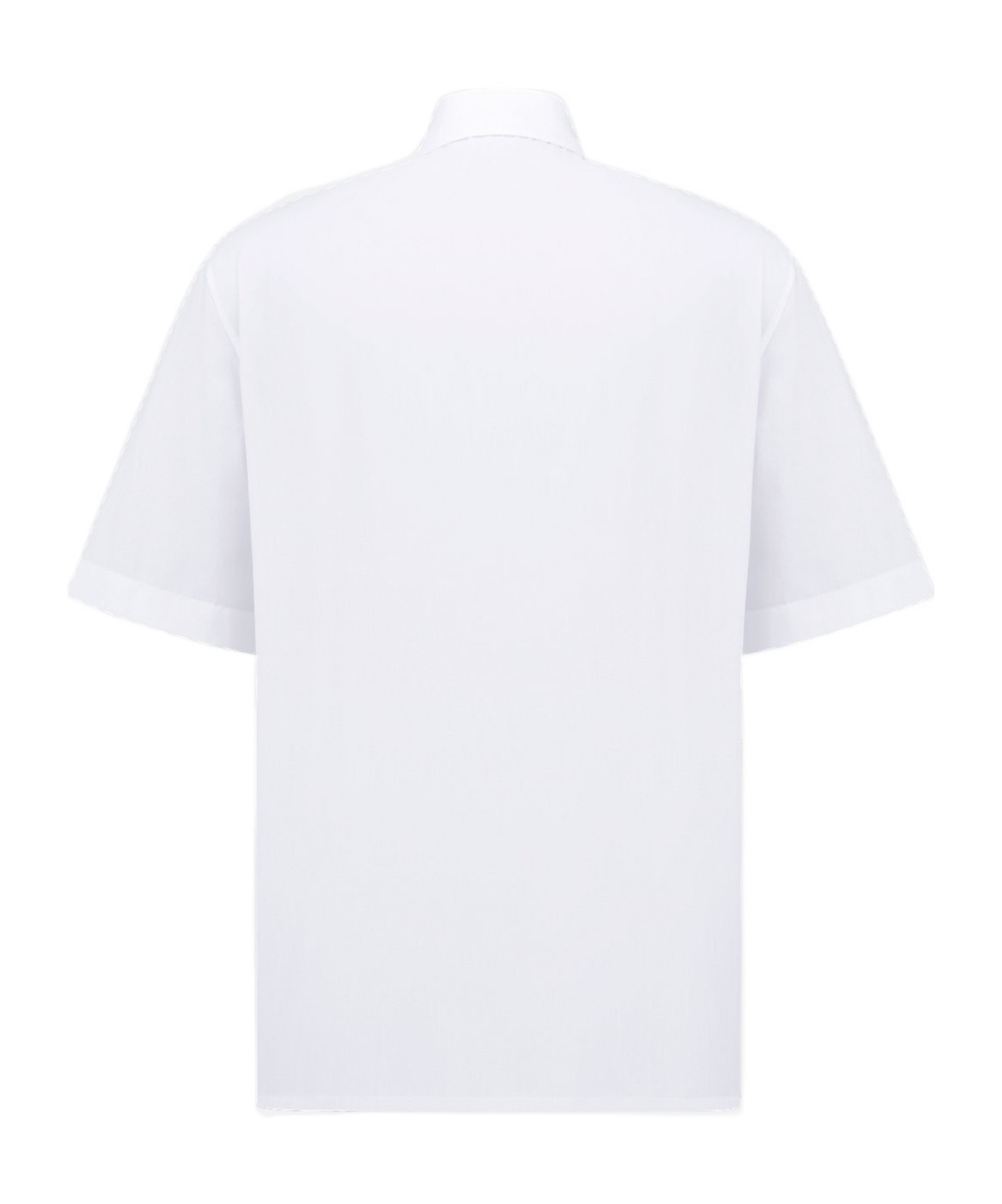 Dior Button Short Sleeve Shirt In White