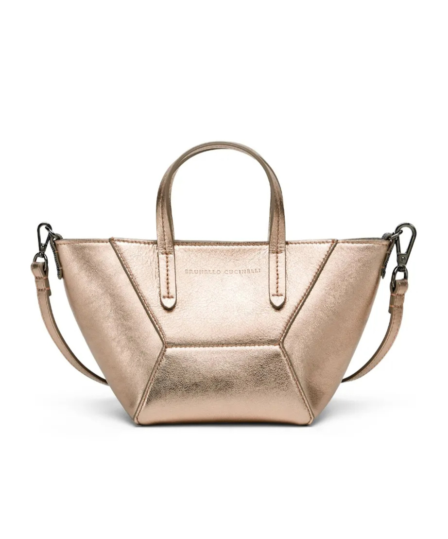 BRUNELLO CUCINELLI LEATHER TOTE BAG