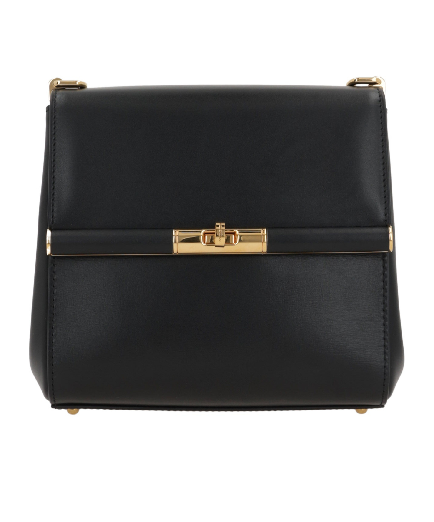 Dolce & Gabbana Marlene City Grained Leather Shoulder Bag In Black