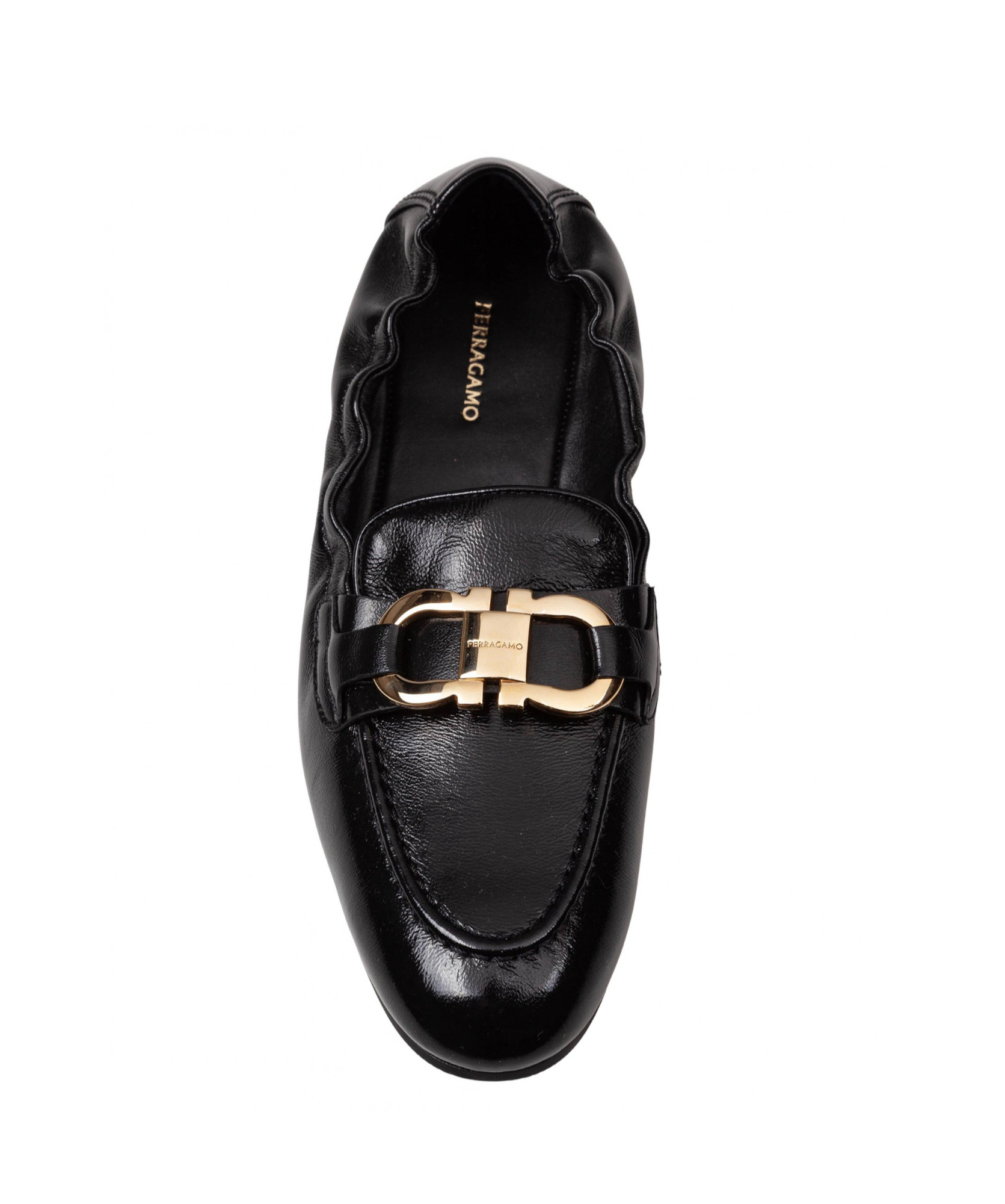 Ferragamo Jodie Deconstructed Leather Loafer In Black
