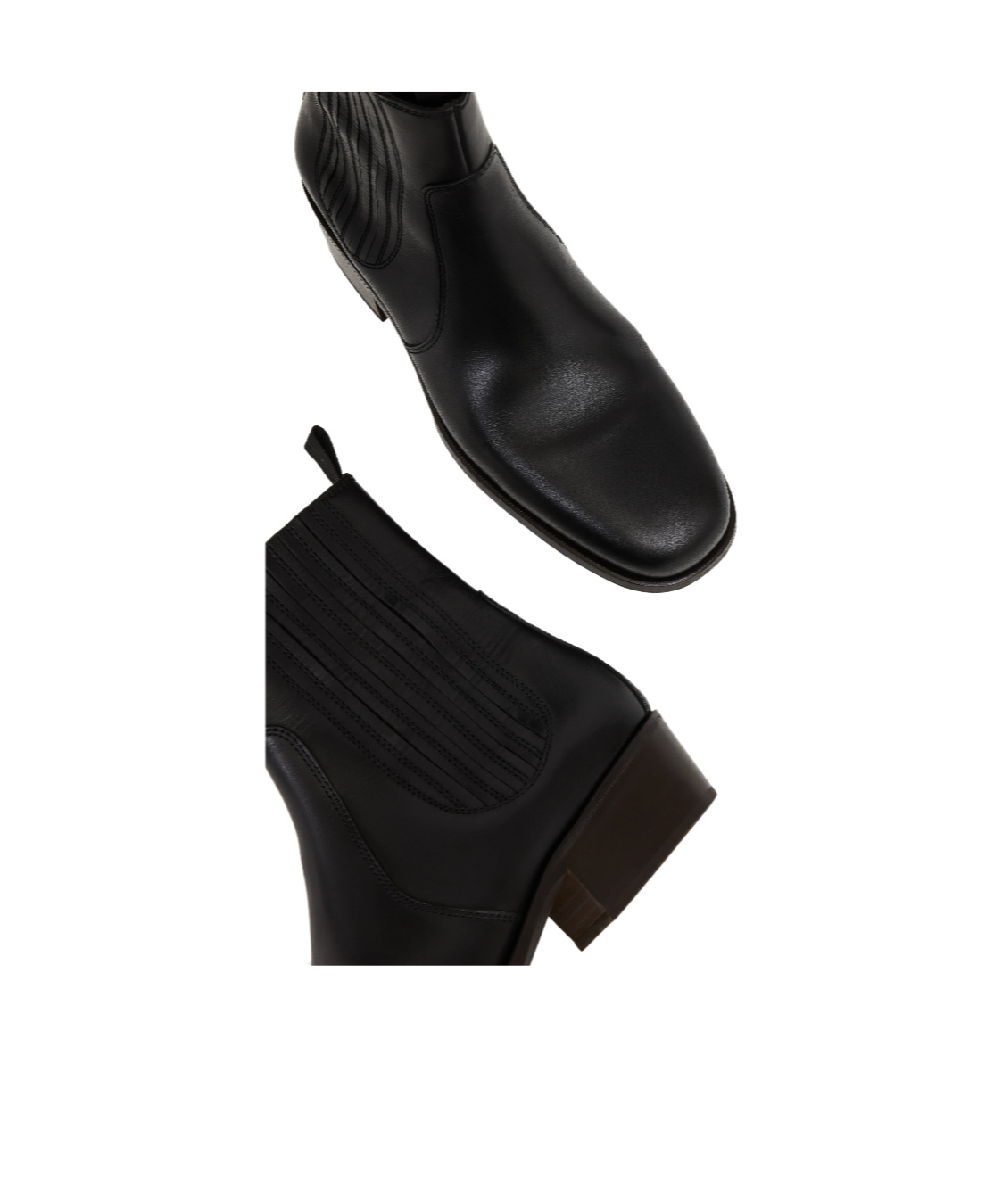 Lemaire Black Vegetable-tanned Chelsea Boots In Bk999 Black