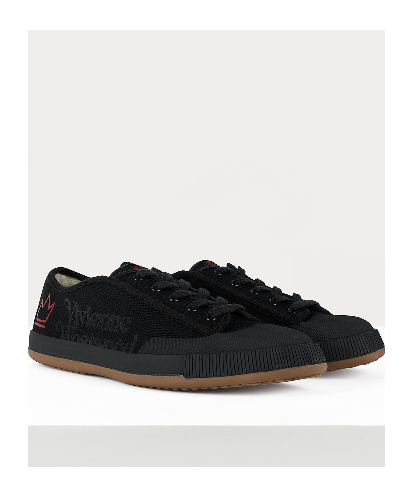 Vivienne Westwood Lace-up Low-cut Casual Shoes In Black