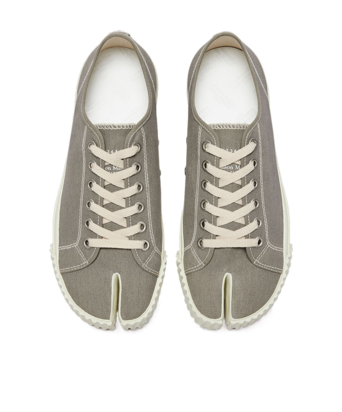 Maison Margiela Man Sneakers Grey Size 9 Textile Fibers In Gray