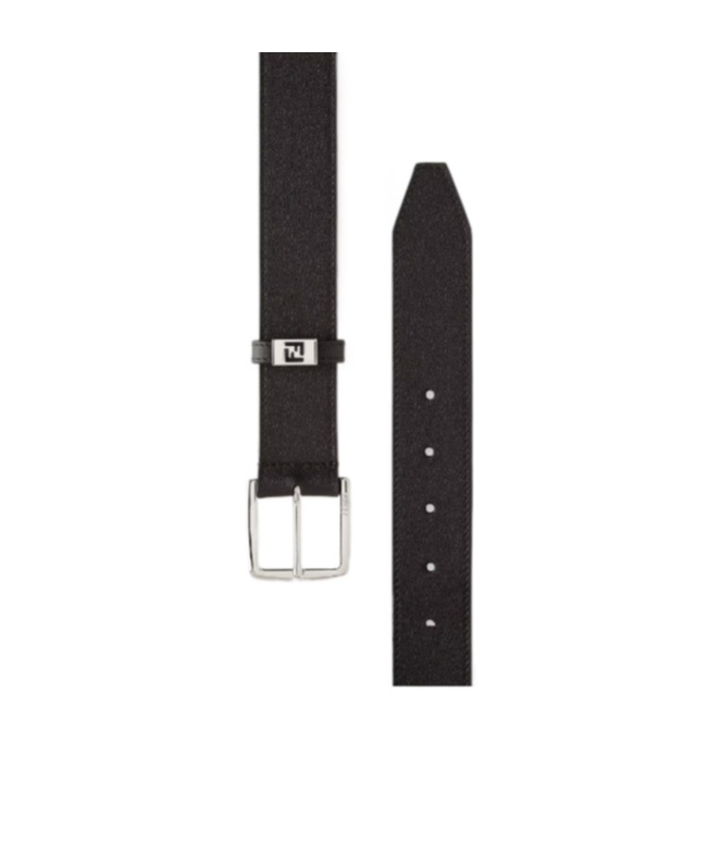 Fendi Ff Logo Belt In Black