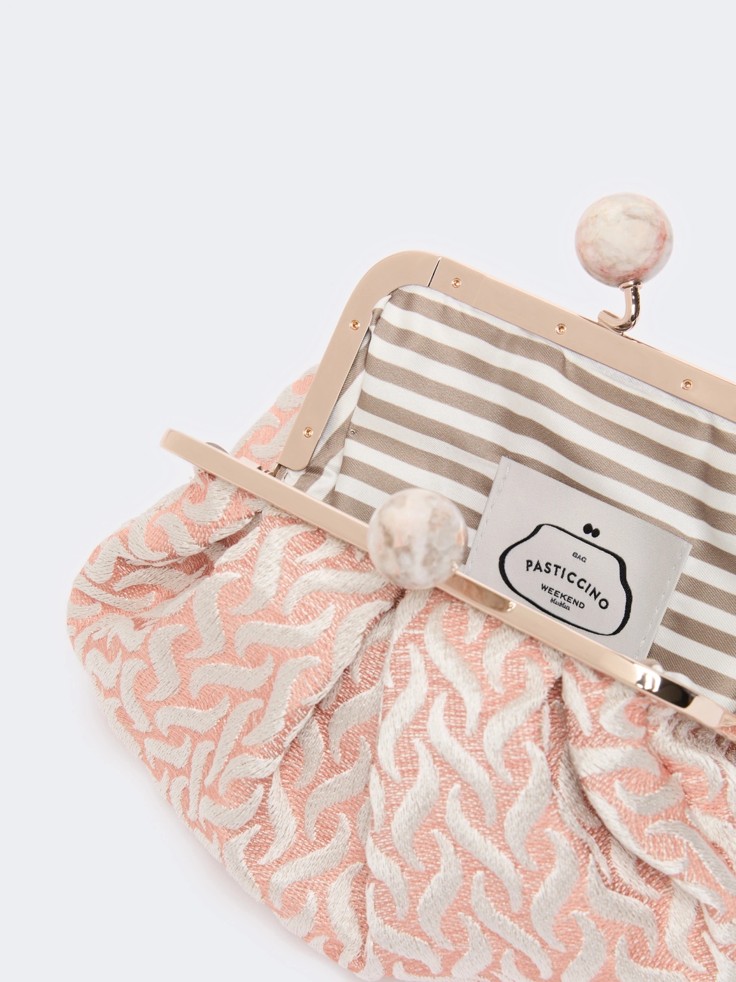 Weekend Max Mara Patterned Shoulder Bag In Pink