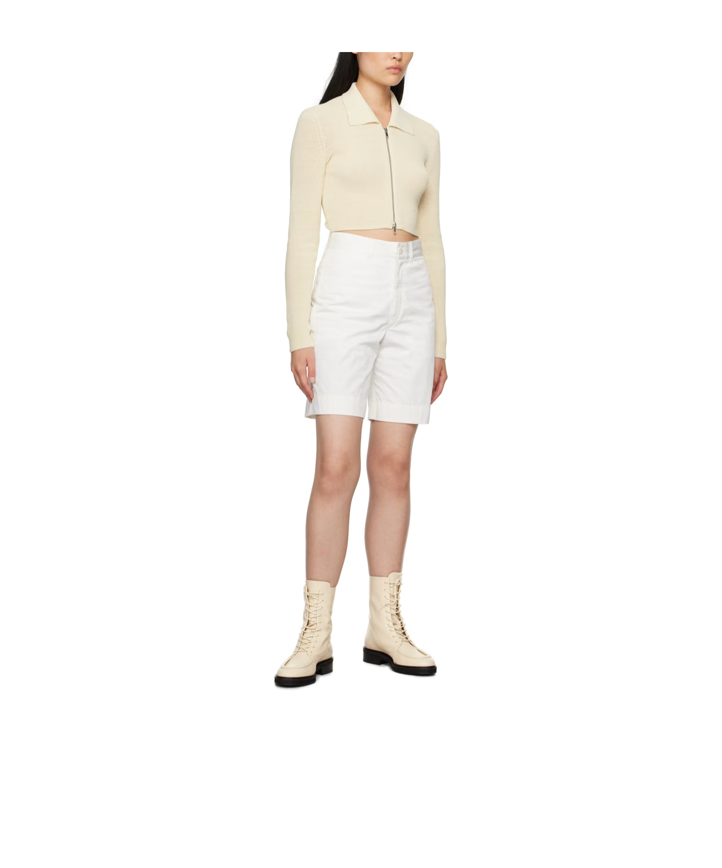 Aeyde Max Round Head Short Boots In Nude