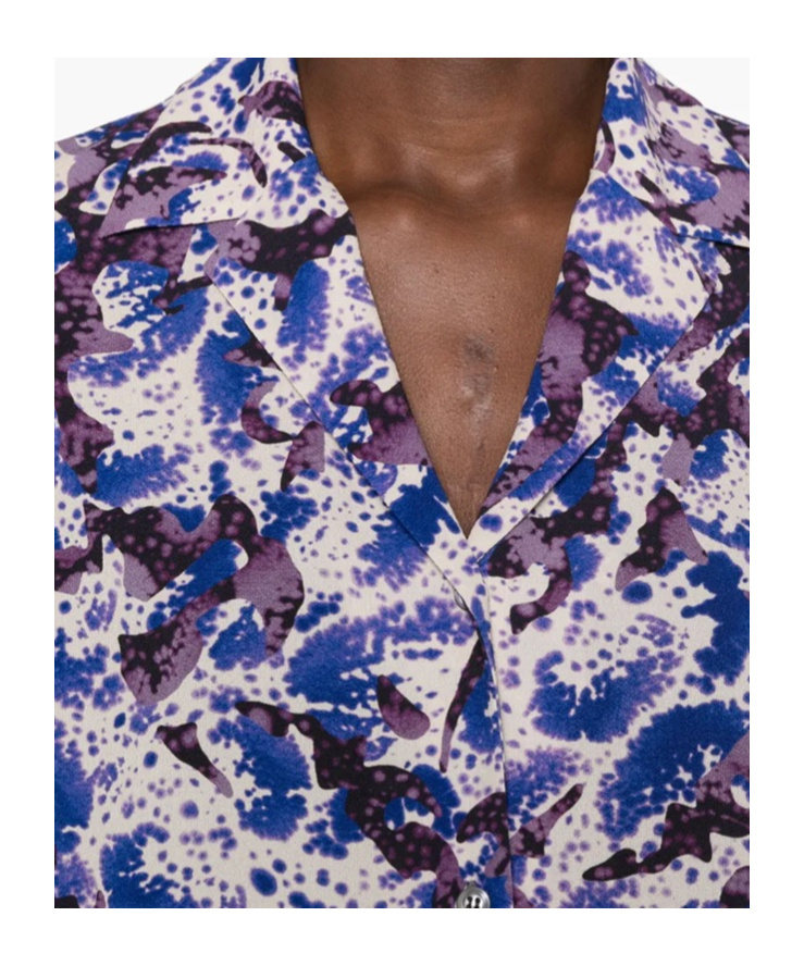 Dries Van Noten Lapel Shirt In Purple