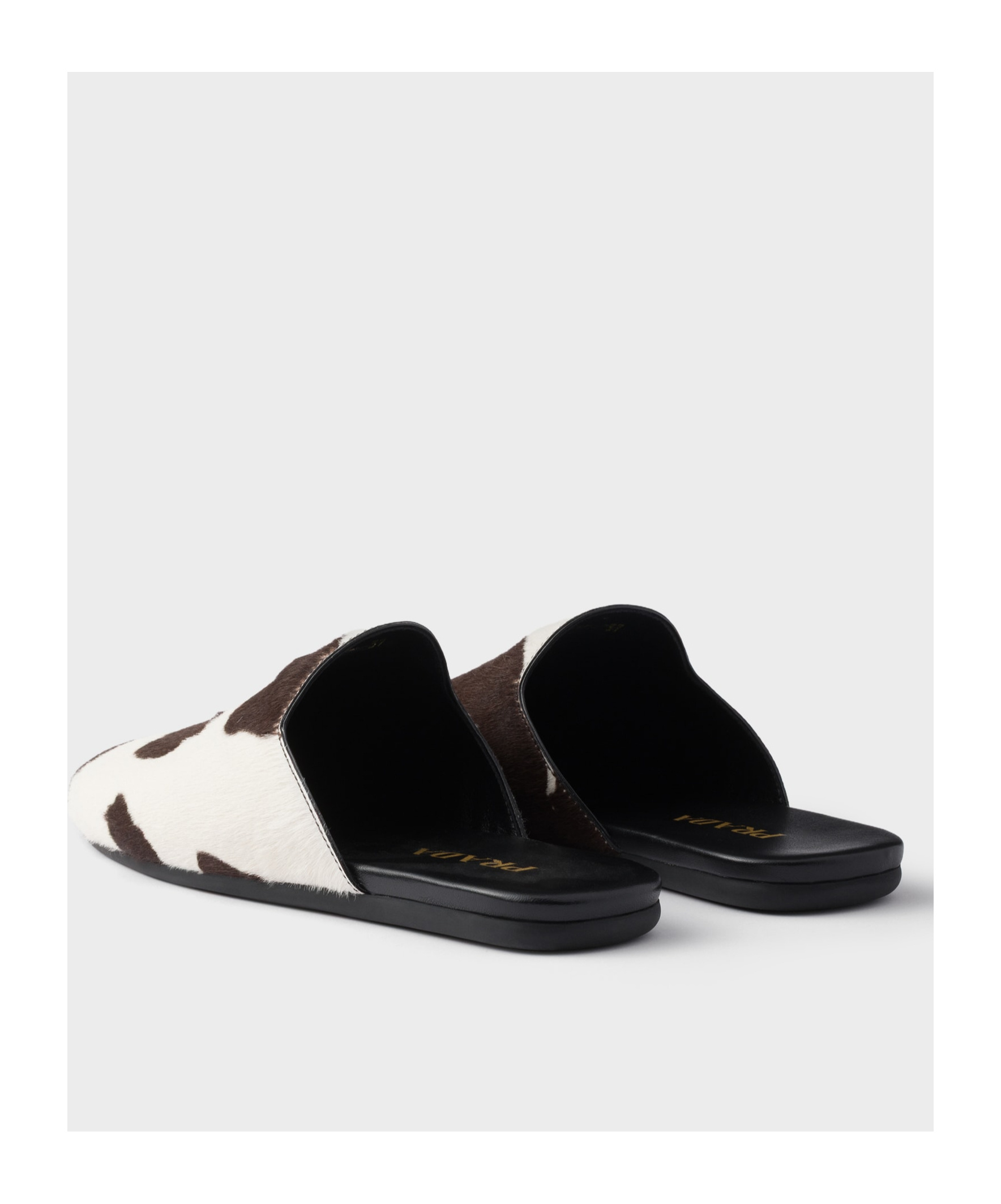 Prada Printed Leather Mules