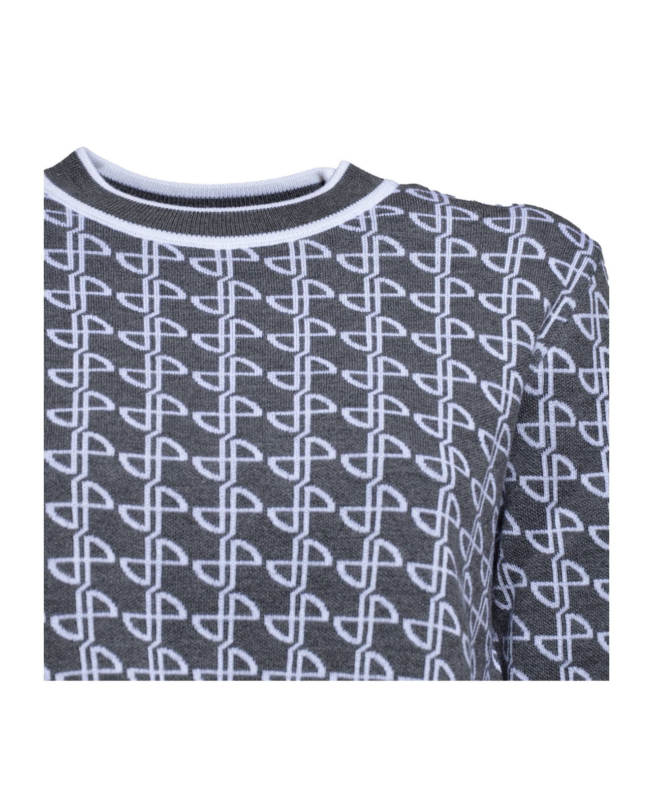 Patou Jacquard Merino Cropped Jumper