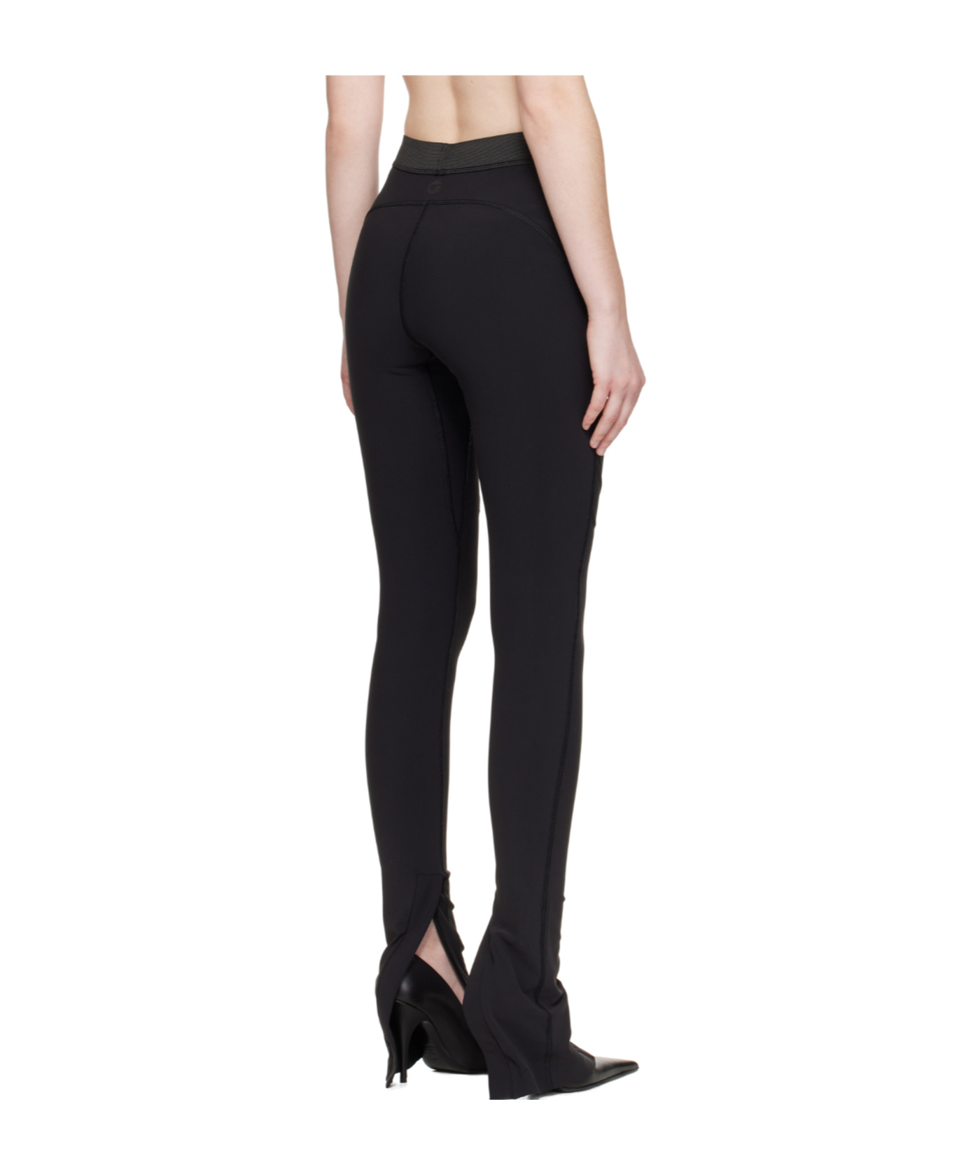 Coperni Elastic Waist Leggings In Black