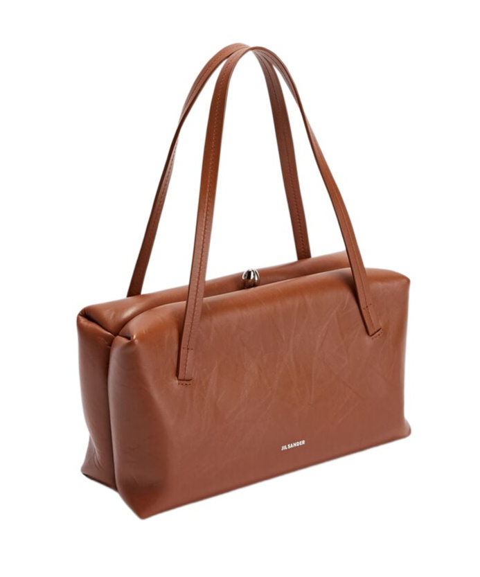 Jil Sander Small-sized Leather Shoulder Bag In Grape
