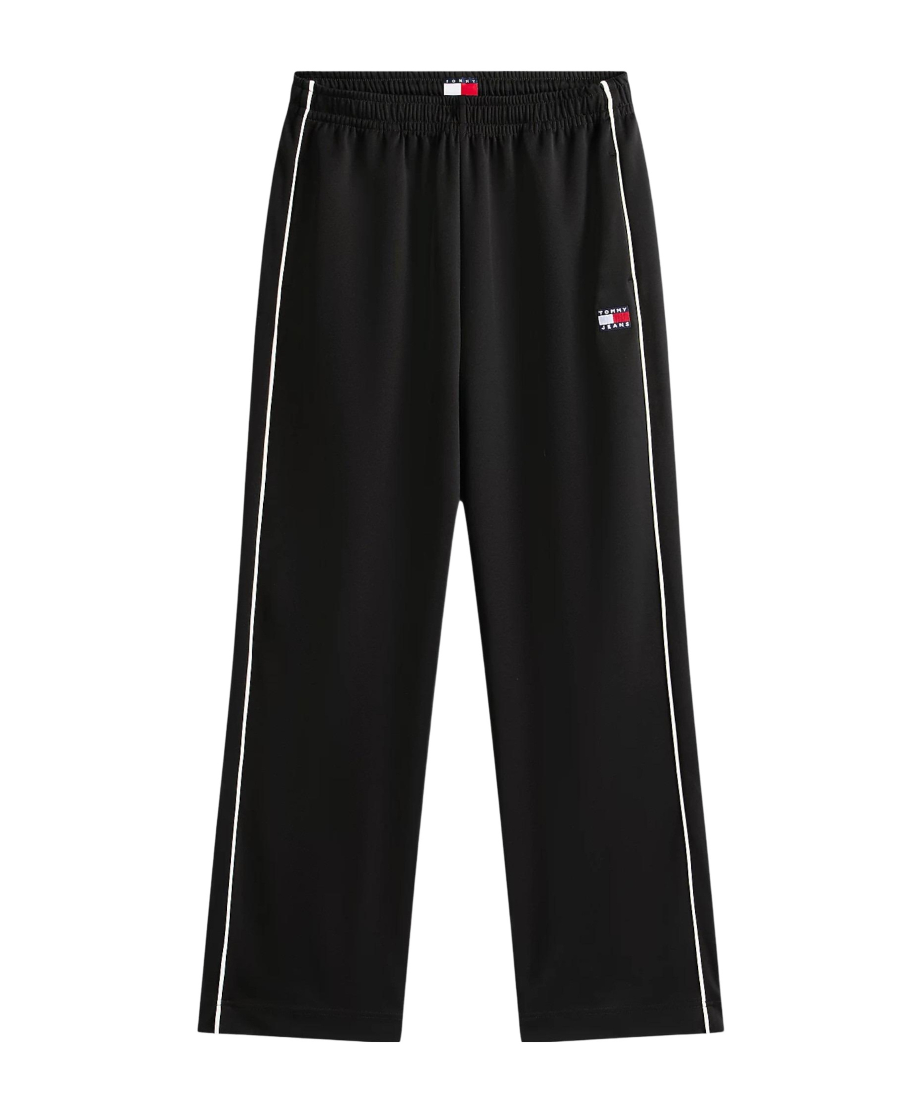 Tommy Hilfiger Tommy Badge Interlock Knit Relaxed Joggers In Black