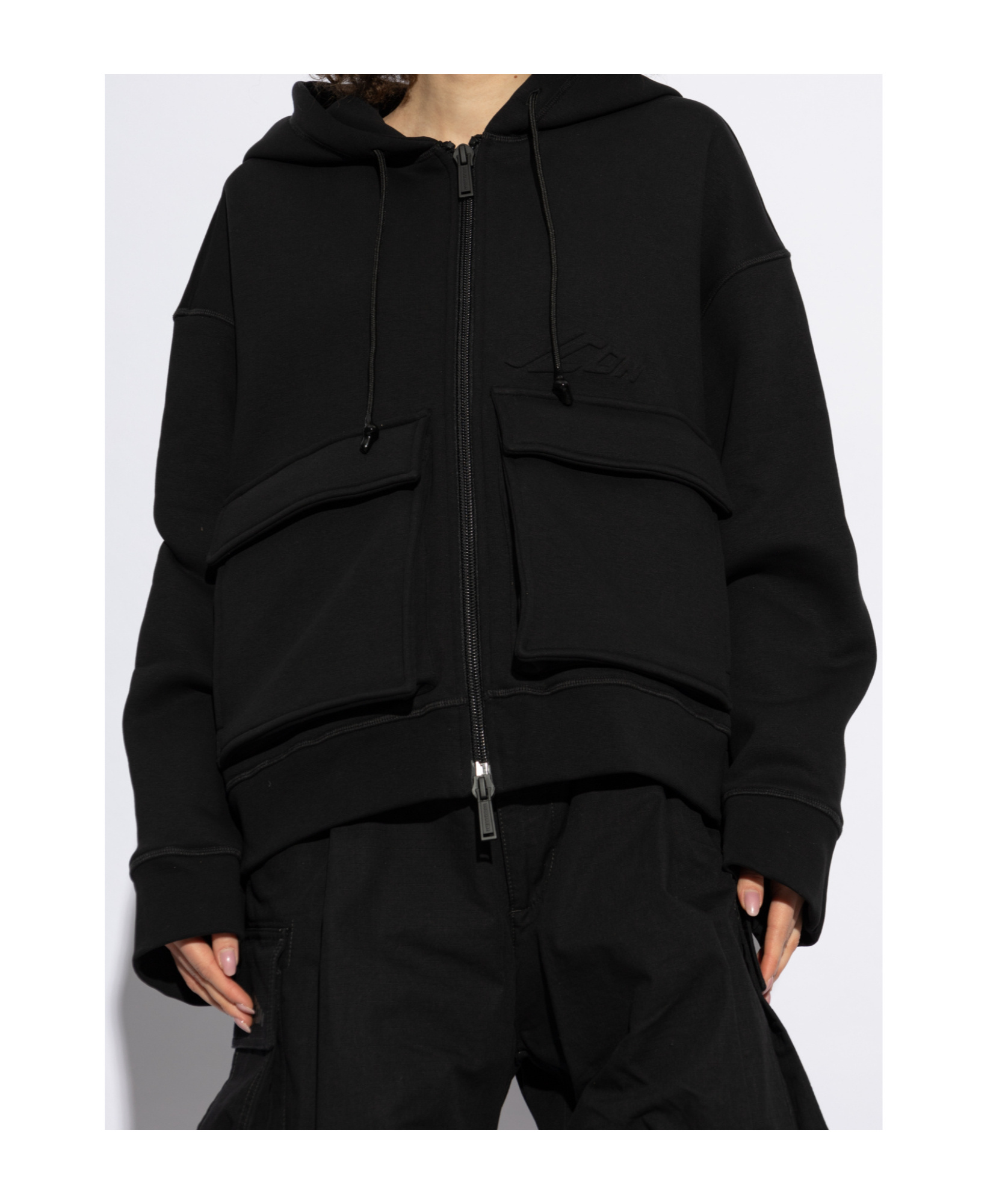Dsquared2 Long-sleeved Sweater In Black