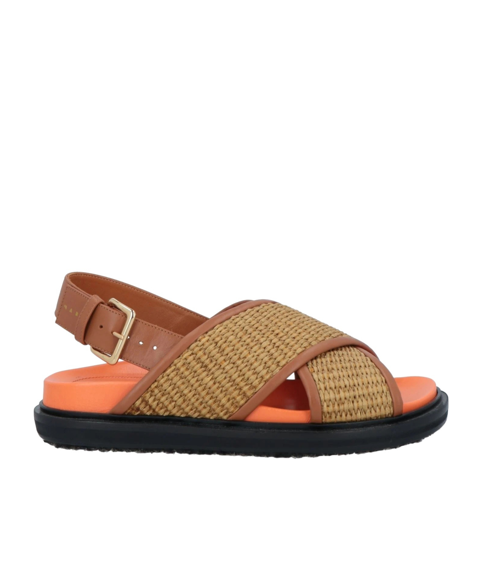 Marni Slingback Sandals In Brown