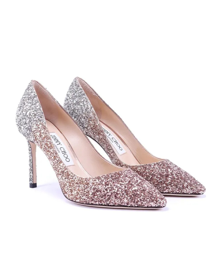 Jimmy Choo Pointed High Heels In Gray