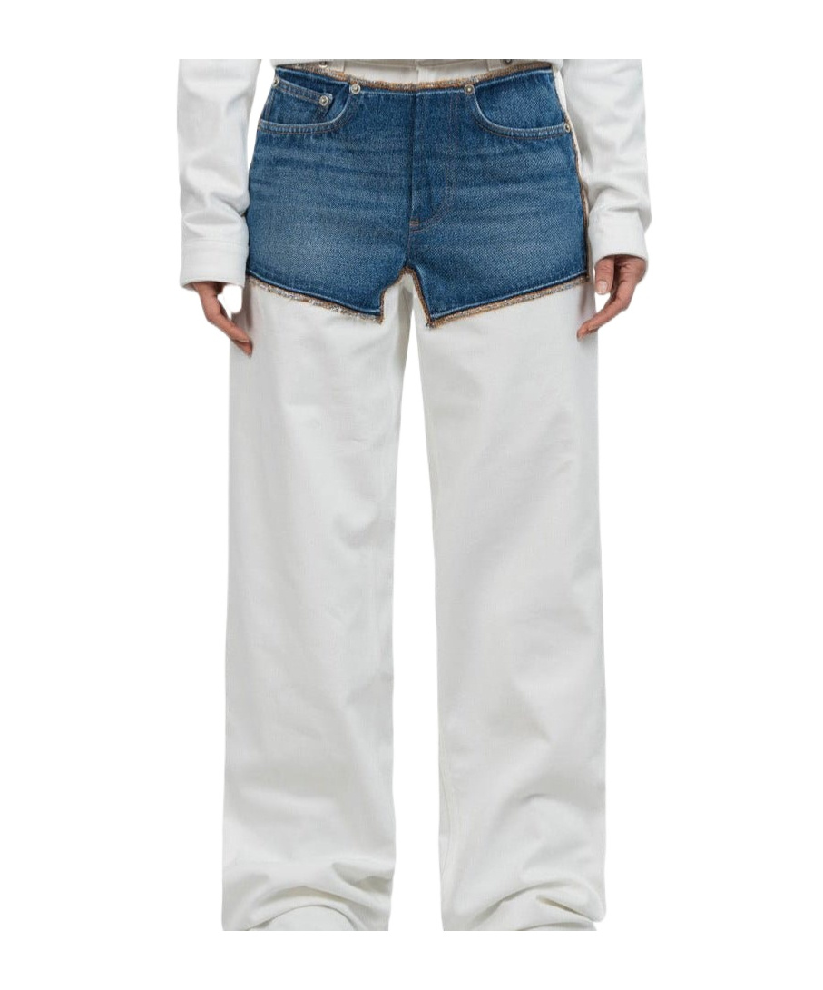Jean Paul Gaultier Jean Trompe Loeil 'petit Grand' In White